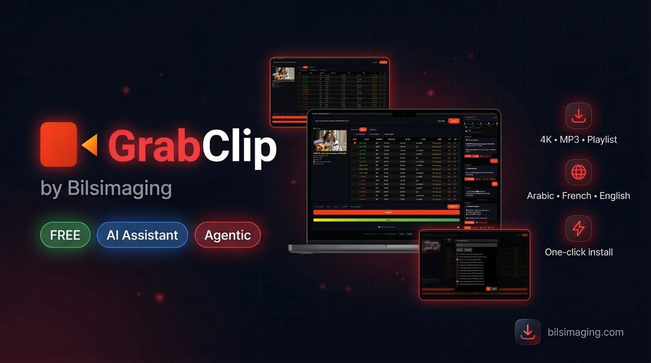 GrabClip by Bilsimaging — Main interface